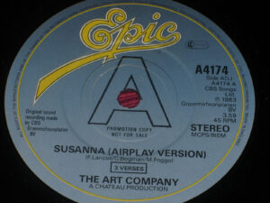 Art Company:  Susanna  UK PROMO     7"   EX+