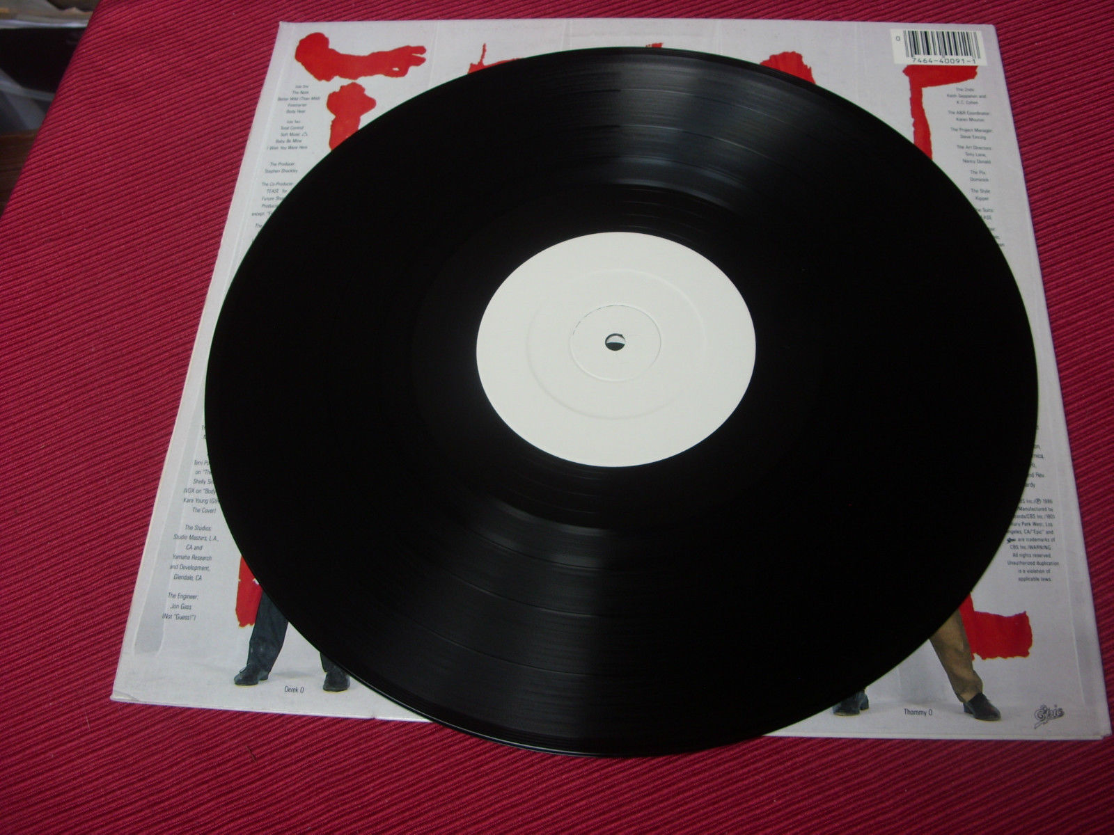 Tease: Self Titled LP WHITE LABEL TEST PRESS - Image 3