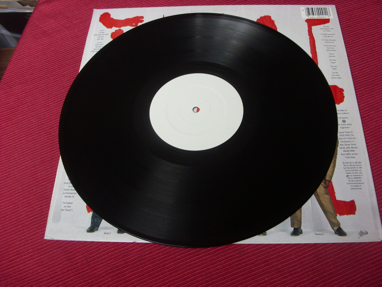 Tease: Self Titled LP WHITE LABEL TEST PRESS - Image 4