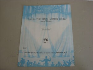 This Is The Army, Mister Jones from "This Is The Army"    Sheet Music