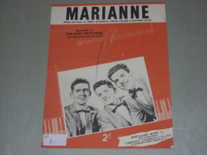 The King Brothers: Marianne    Sheet Music