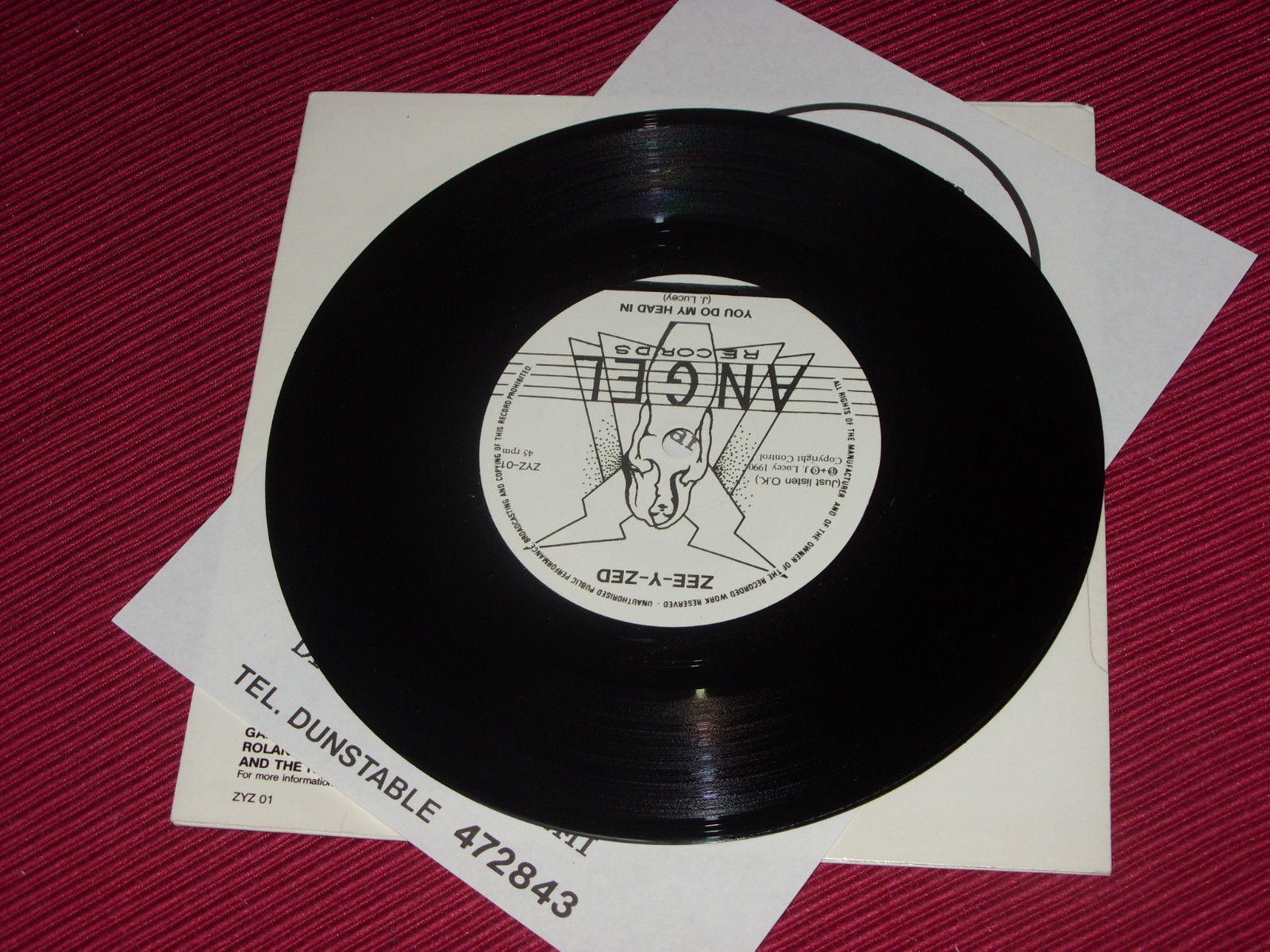 Zee Y Zed: You Do My Head In Rare 1990 UK EX+ 7" PROMO + INSERT - Image 4