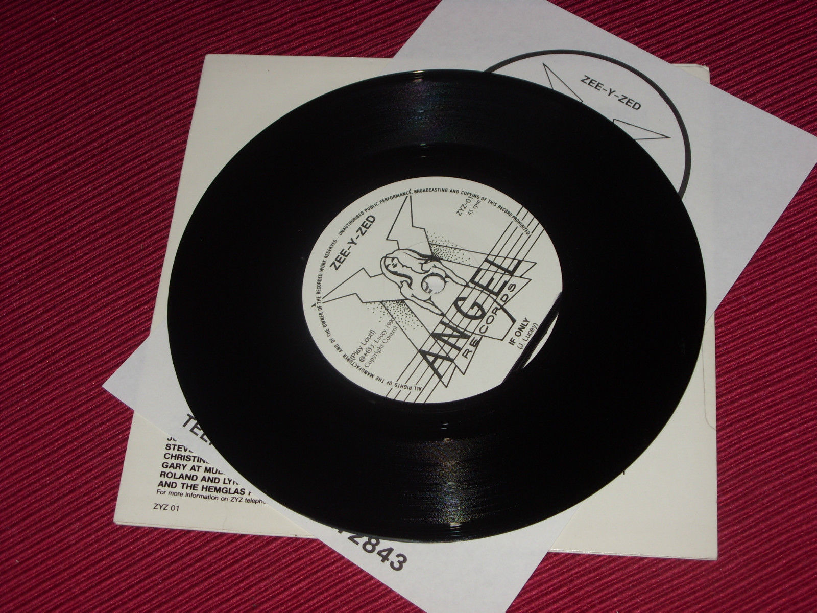 Zee Y Zed: You Do My Head In Rare 1990 UK EX+ 7" PROMO + INSERT - Image 5
