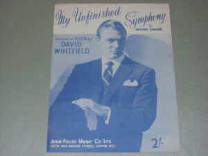 David Whitfield: My Unfinished Symphony    Sheet Music