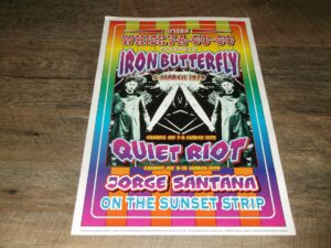 Iron Butterfly : Whisky A Go Go official Dennis Loren  Poster  35cm X  51cm