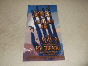 Doves / Mercury Rev   48cm X 25cm  Boulder Colorado 2005  Poster