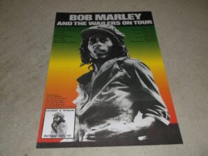 Bob Marley    48cm X 35cm   UK Tour 1976  Reprint Poster