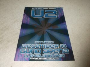 U2    48cm X 33cm   Gund Arena Cleveland Ohio 2005  Poster