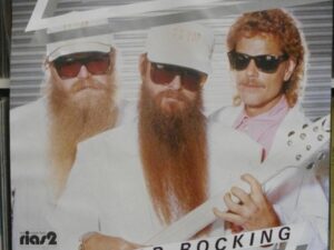 ZZ Top 1988 'Can't stop Rocking'  60cm X 85cm (approx)  German Tour Poster