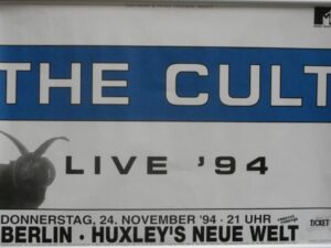 The Cult Live '94   60cm X 85cm (approximately) Berlin gig Poster