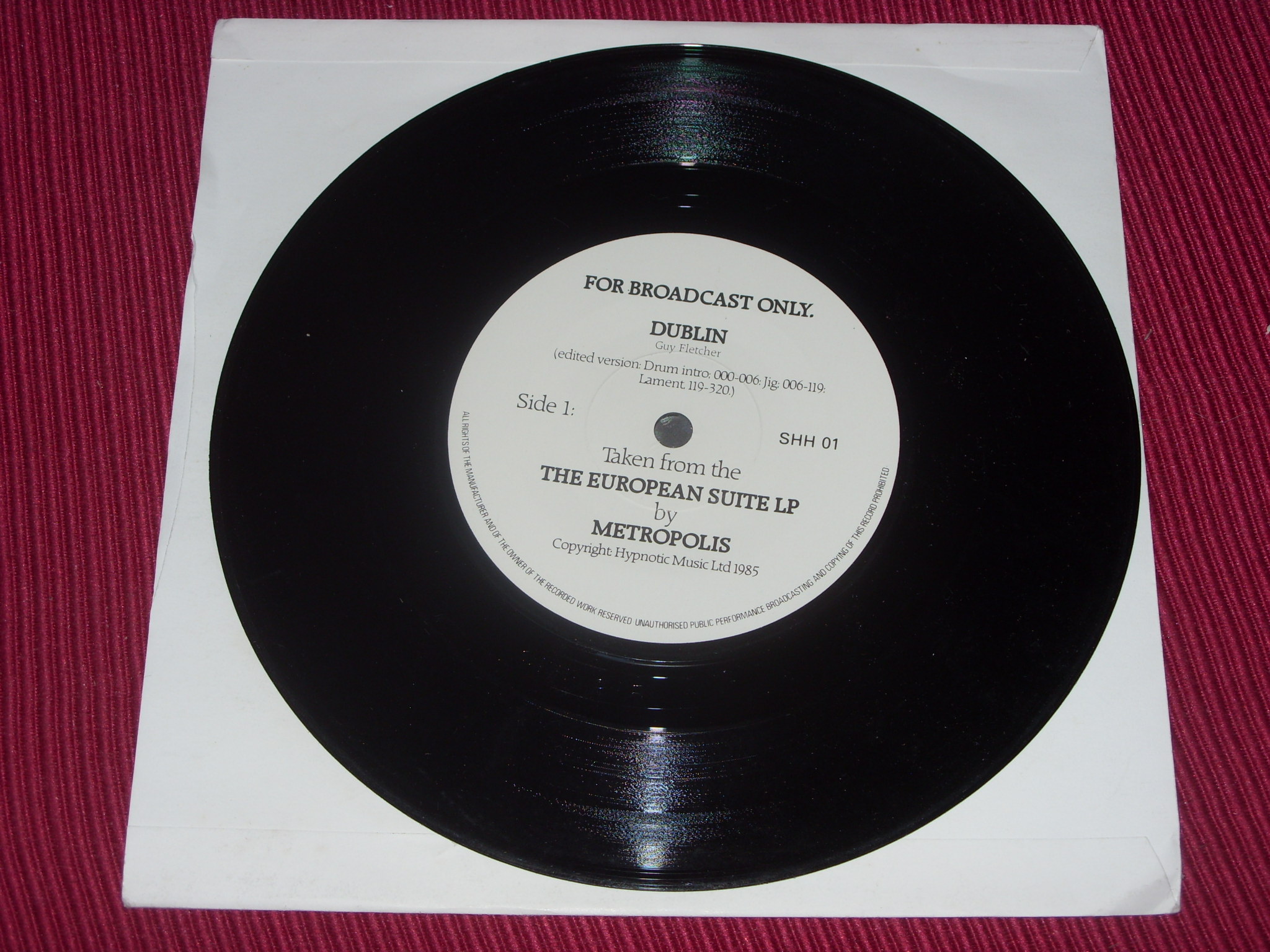Metropolis: Excerpts from The European Suite UK EX+ PROMO 7" - Image 3