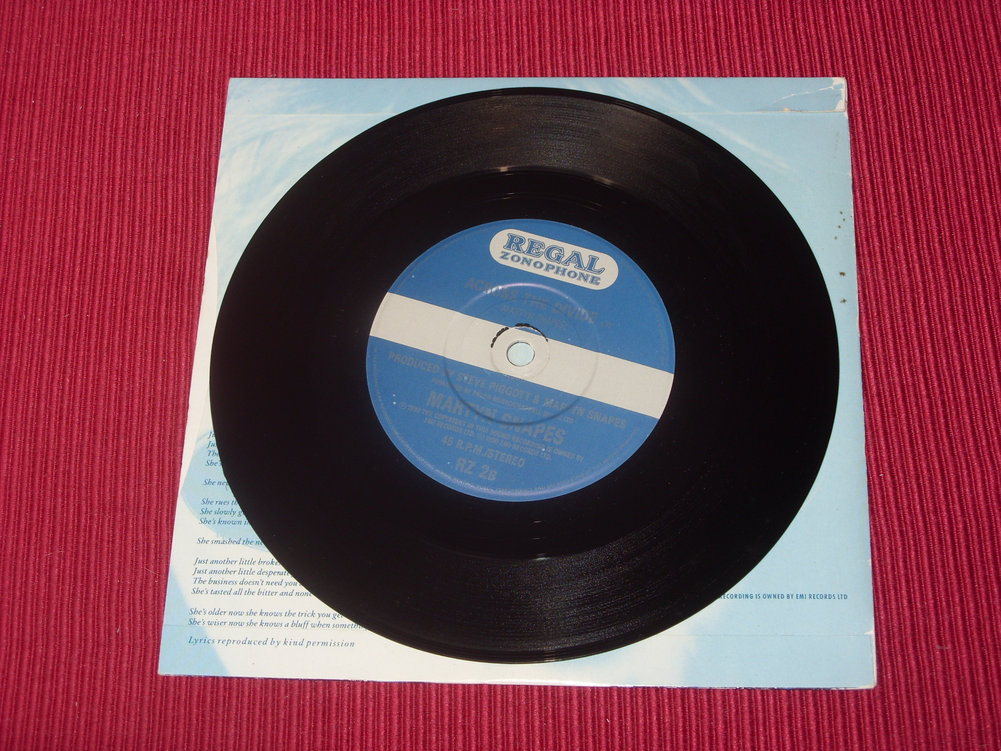 Martyn Snapes: Hard Luck Story 7" NEW ex shop stock - Image 4