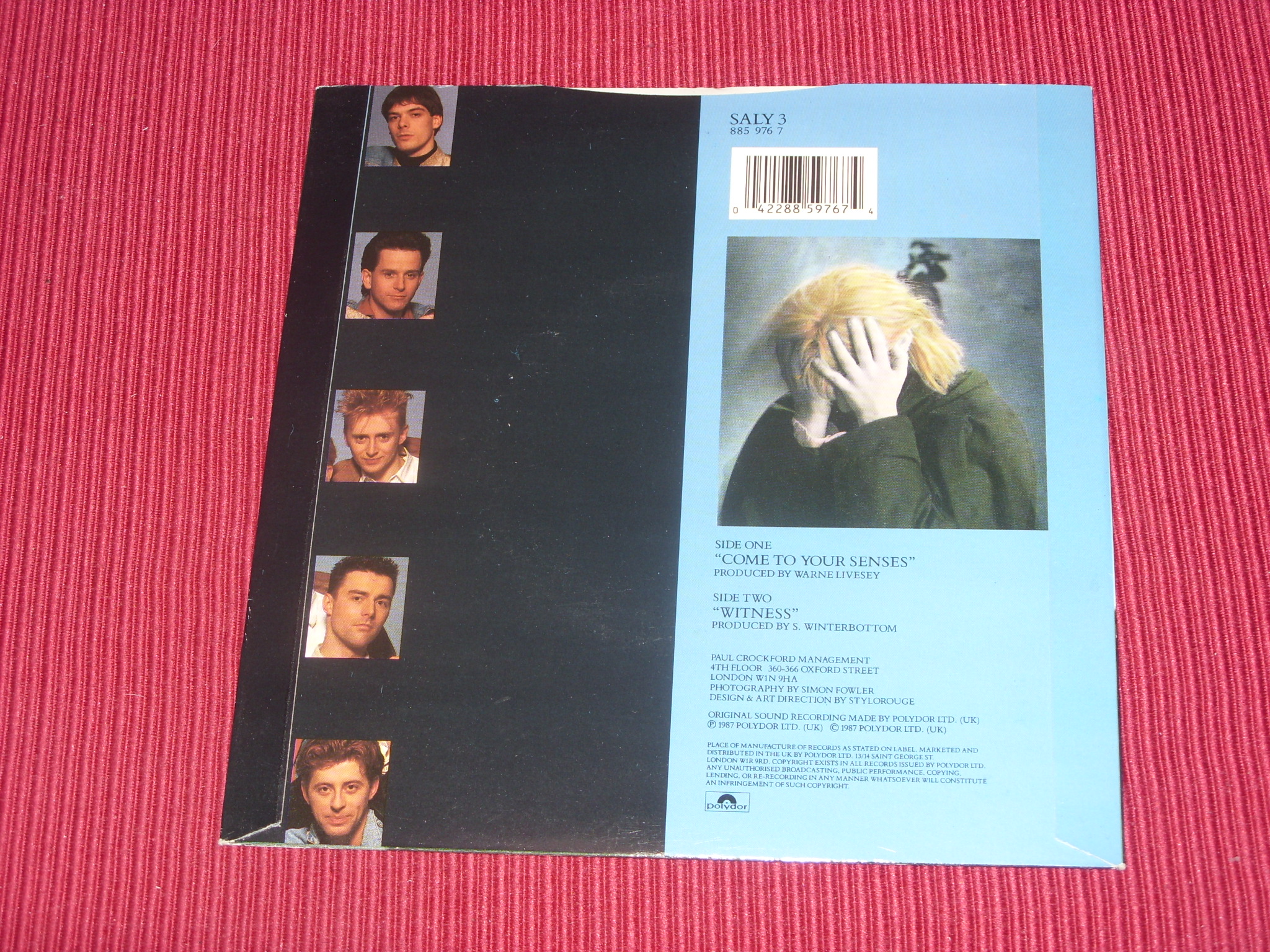 Salvation Sunday: Come To Your Senses 7" NEW ex shop stock - Image 2