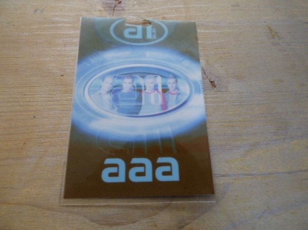 A1 VERY RARE 2000 Access All Areas Crew Tour Pass/Laminate
