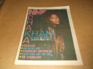 Chaka Khan  1984  Full Page (12" X 16") UK NME Front Cover Clipping