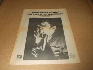 Ian Dury:  Englands Glory (New Boots...)   1978  Full Page (12" X 16") UK Advert