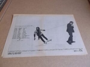 Ian Dury etc:  Live Stiffs Tour   1978  Full Page (12" X 16") UK Advert