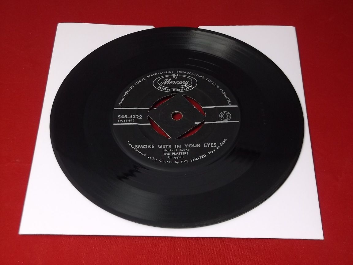 The Platters: Smoke Gets In Your Eyes 1958 New Zealand 7"