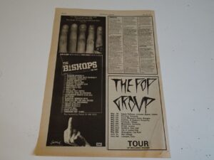 The Pop Group   1979 1/4 Page (6" X 8") UK NME Advert