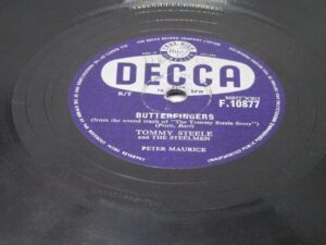 Tommy Steele & The Steelmen:  Butterfingers  1958  UK  10"  78   F10877