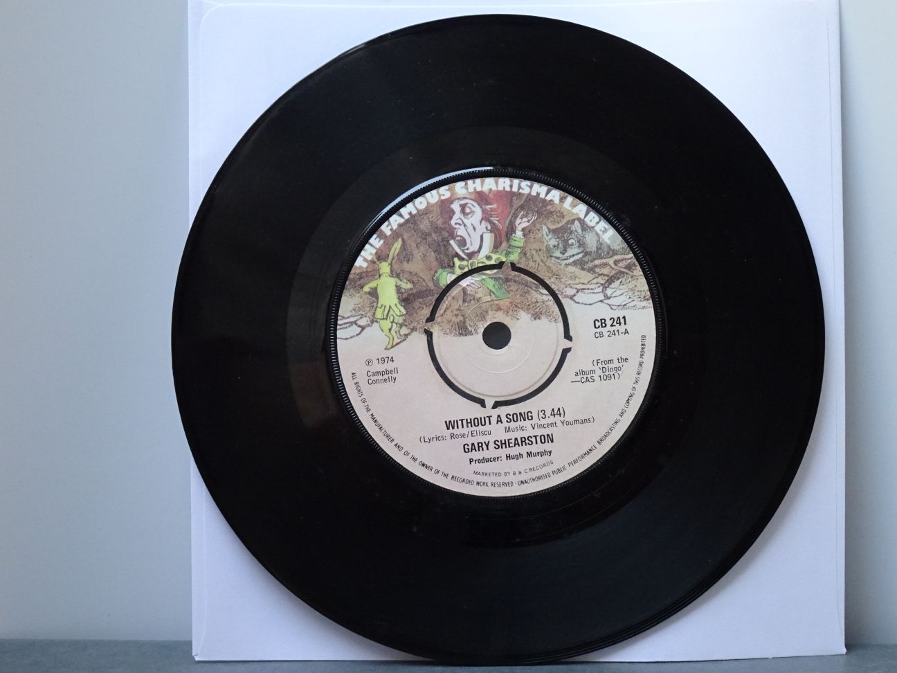 Gary Shearston: Without A Song Orig UK 1974 Near Mint 7" - Image 2