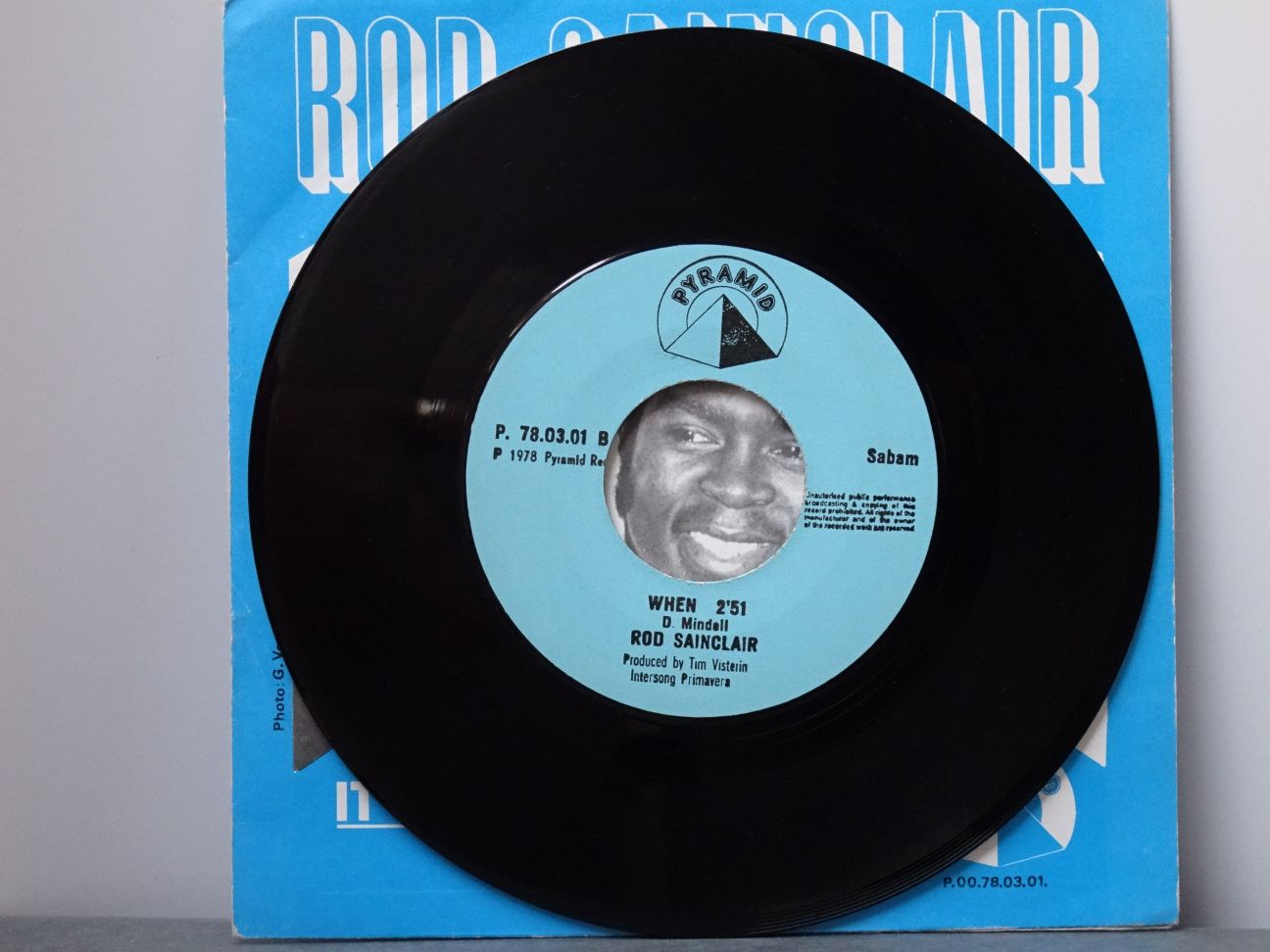 Rod Sainclair: It's You / When Orig UK 1978 Near Mint Belgian 7" - Image 3