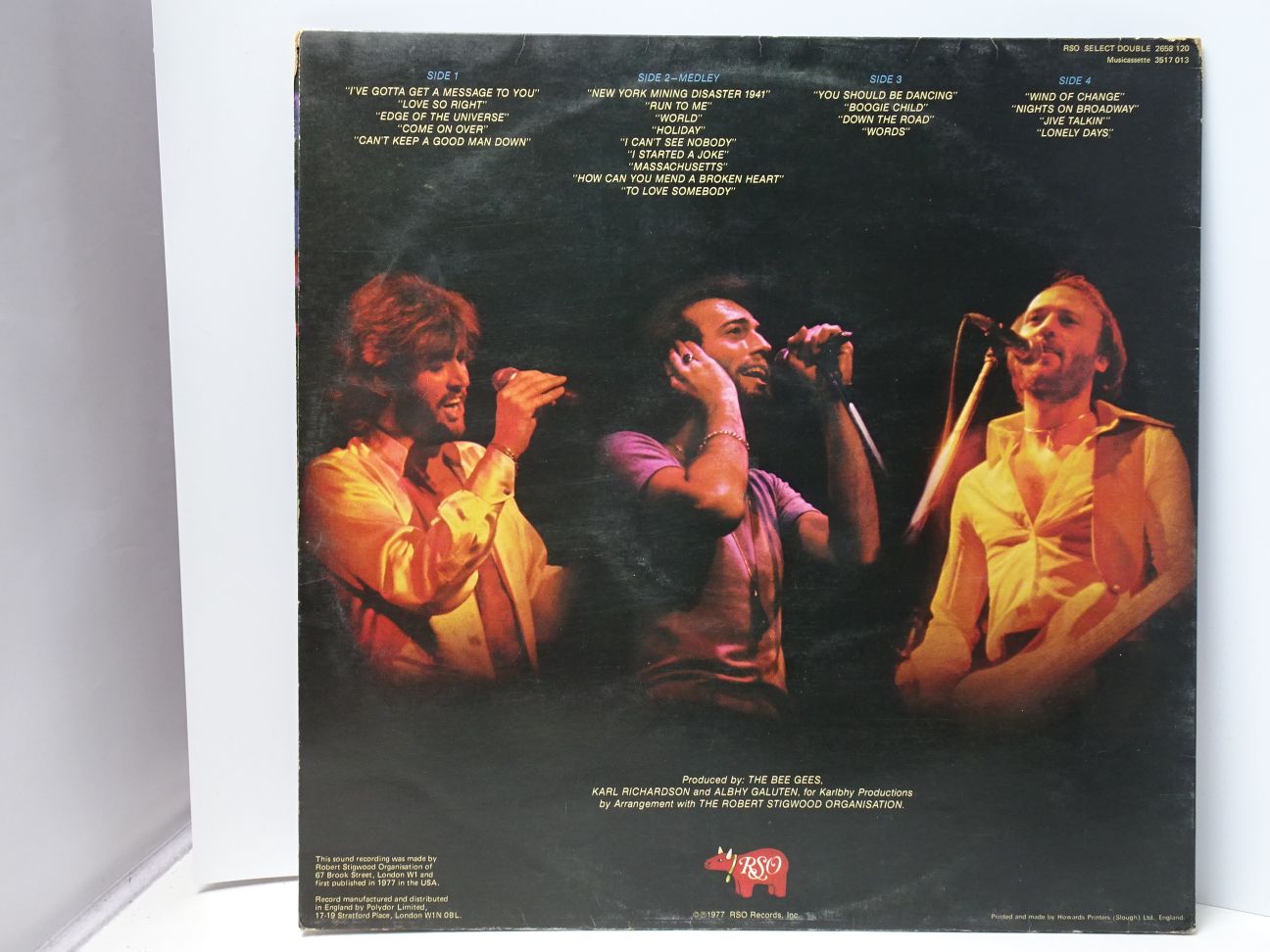 Bee Gees: Here at Last Live UK 1977 EX+ double LP - Image 3