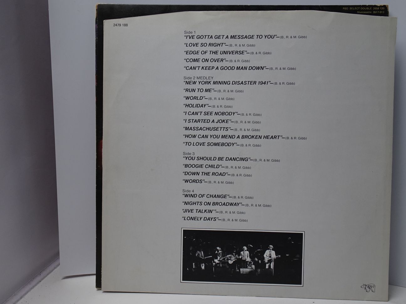Bee Gees: Here at Last Live UK 1977 EX+ double LP - Image 5