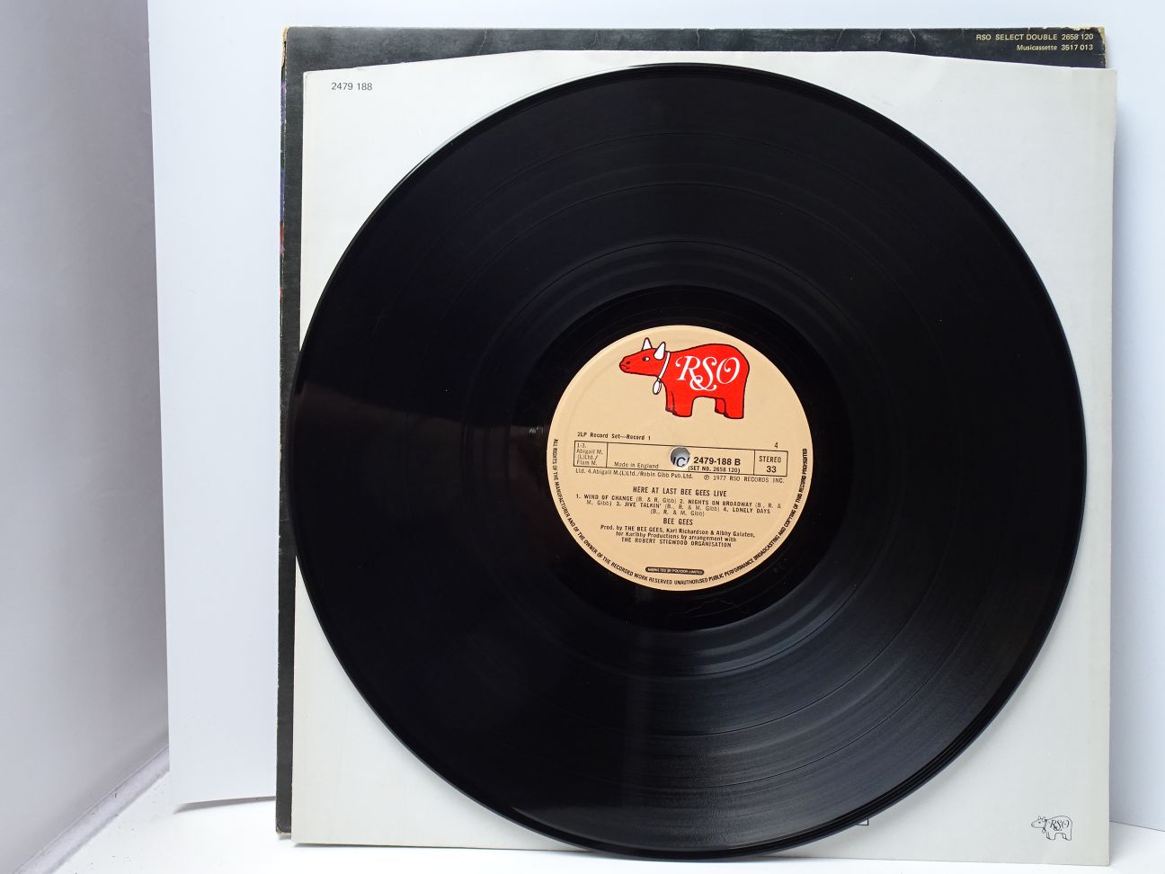 Bee Gees: Here at Last Live UK 1977 EX+ double LP - Image 6