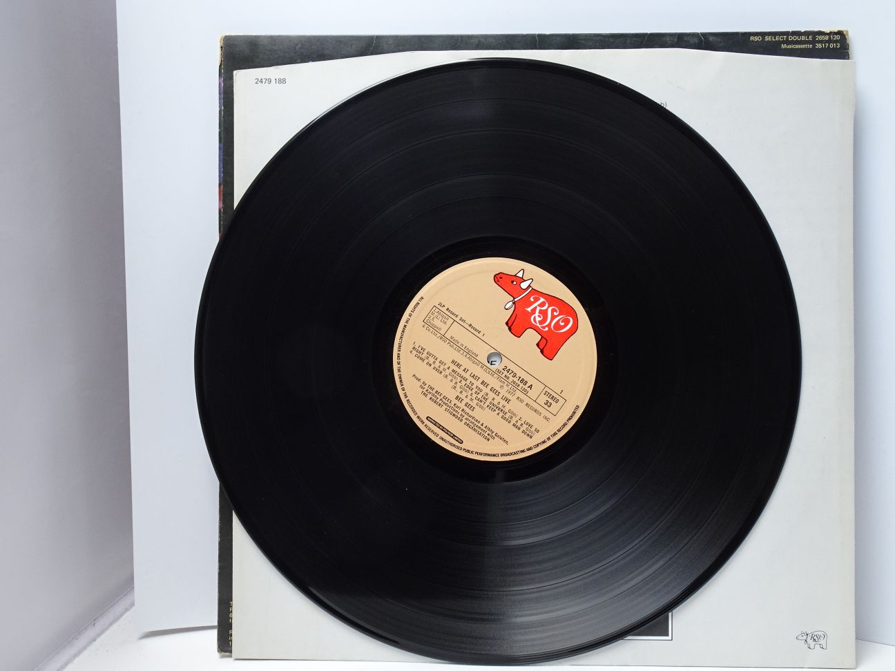 Bee Gees: Here at Last Live UK 1977 EX+ double LP - Image 7