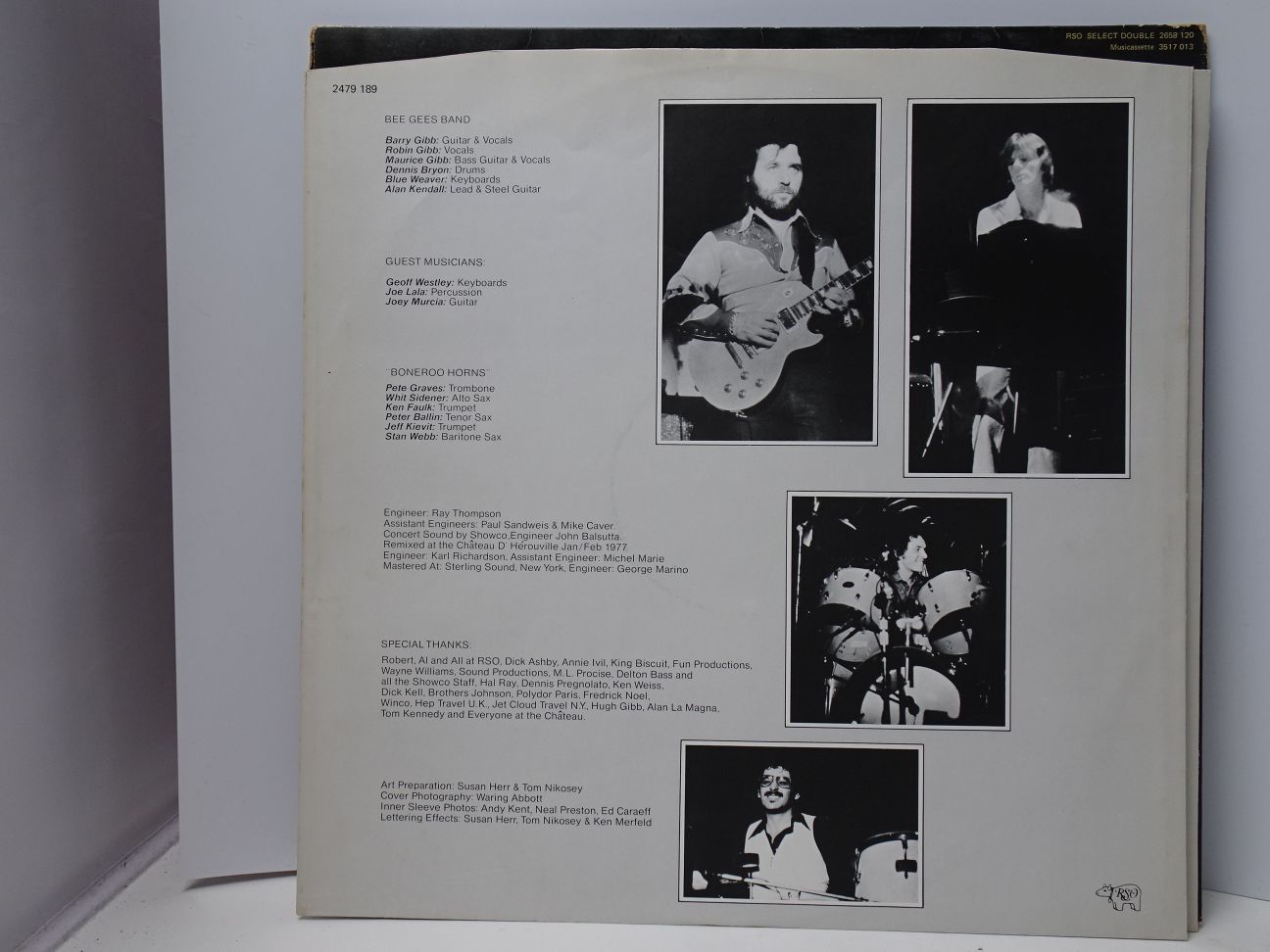 Bee Gees: Here at Last Live UK 1977 EX+ double LP - Image 8