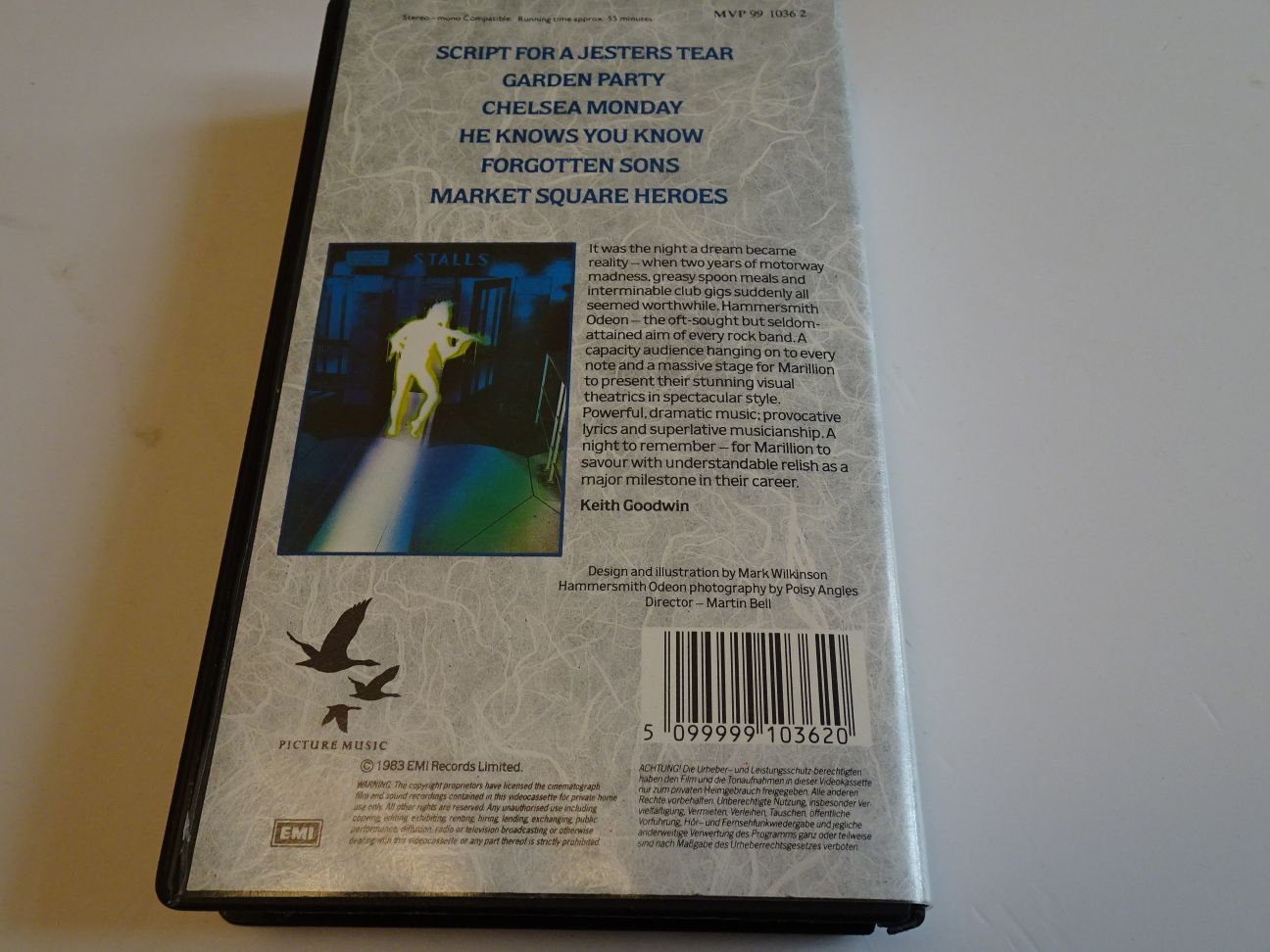 Marillion: Recital of the Script Original Video Cassette - Image 2