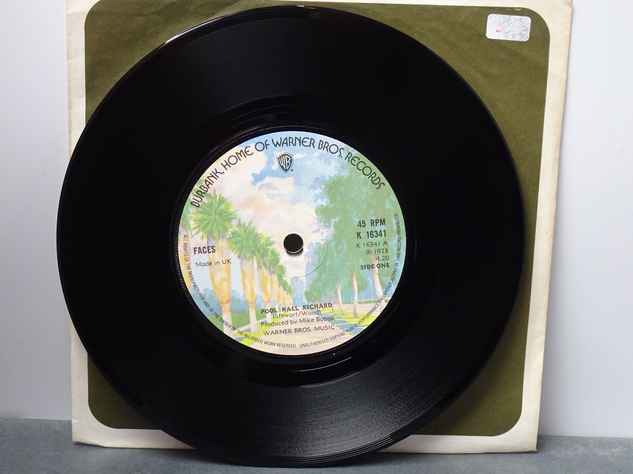 Faces: Pool Hall Richard UK 1973 Near Mint 7"
