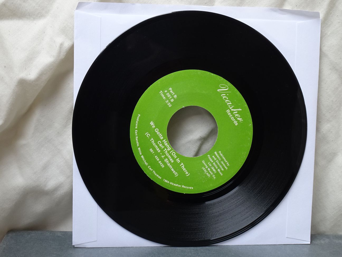 Carl Thomas: We Gotta Hang (On In There) U.S EX 7" - Image 2