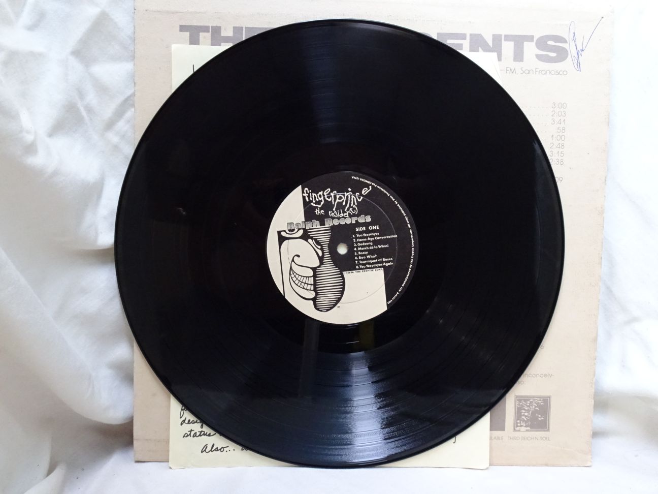 The Residents: Fingerprince EX+ 1977 2nd Press LP + Application Form - Image 4