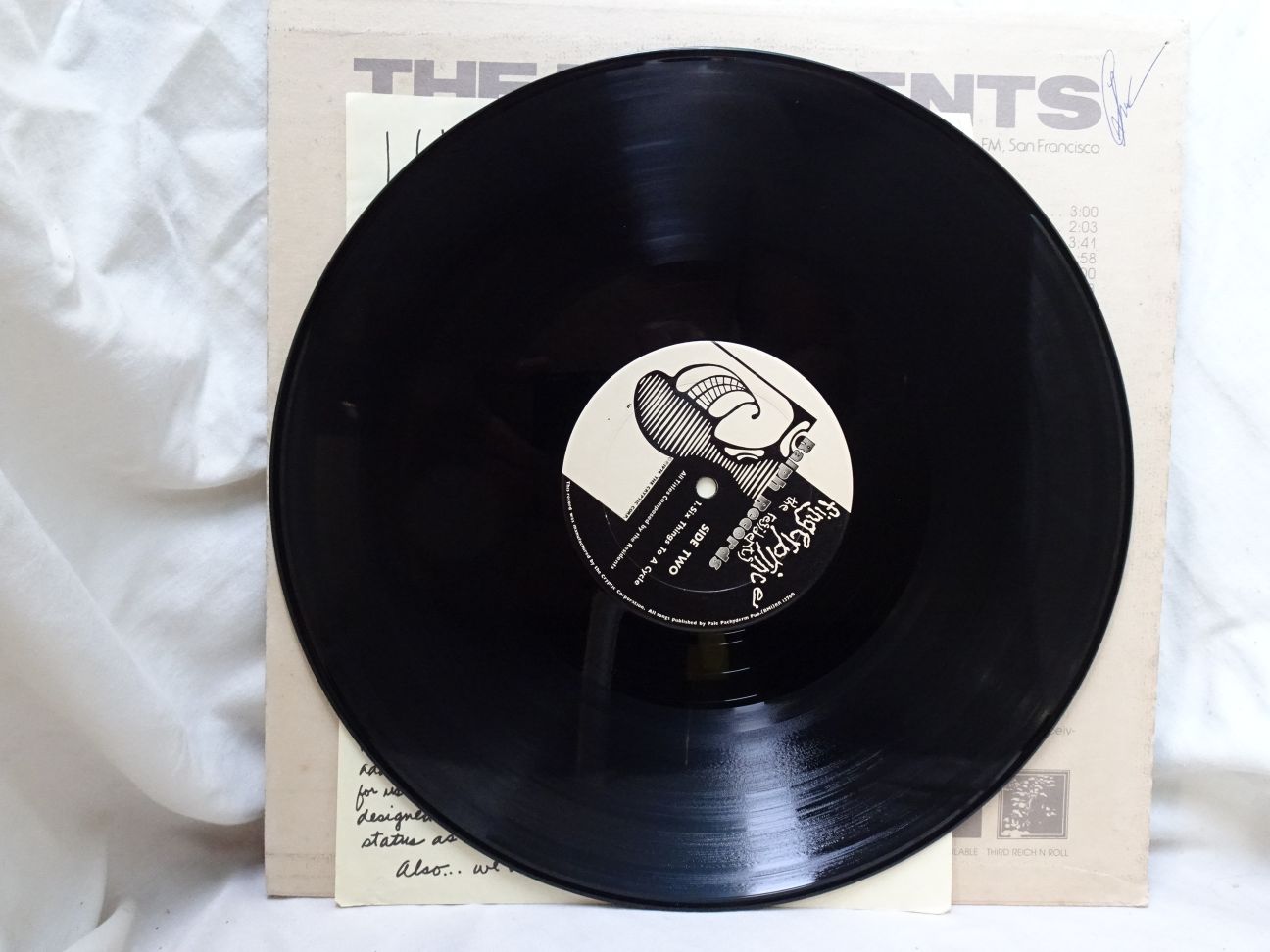 The Residents: Fingerprince EX+ 1977 2nd Press LP + Application Form - Image 5