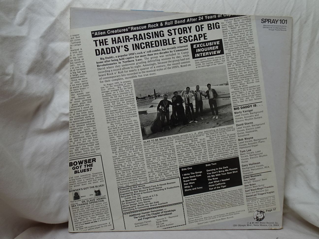 Big Daddy: Big Daddy 1983 EX UK LP - Image 2