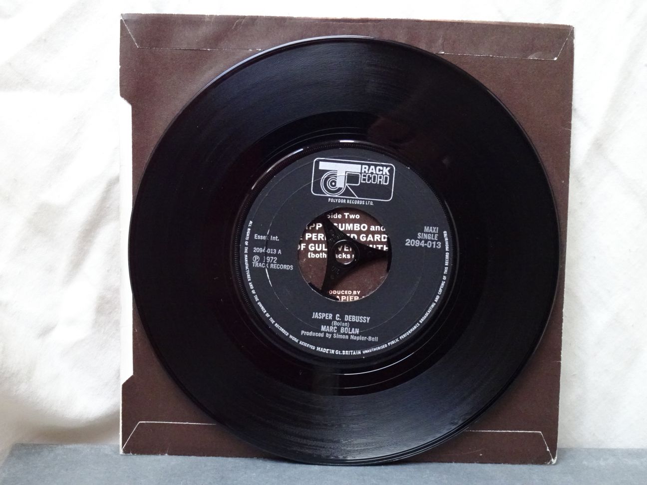Marc Bolan: Jasper C. Debussy UK 1972 VG+ 7" - Image 3