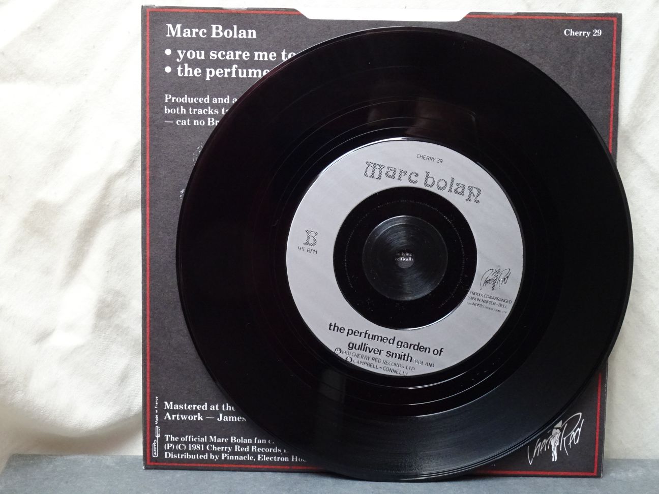 Marc Bolan: You Scare me to Death UK 1981 7" - Image 3