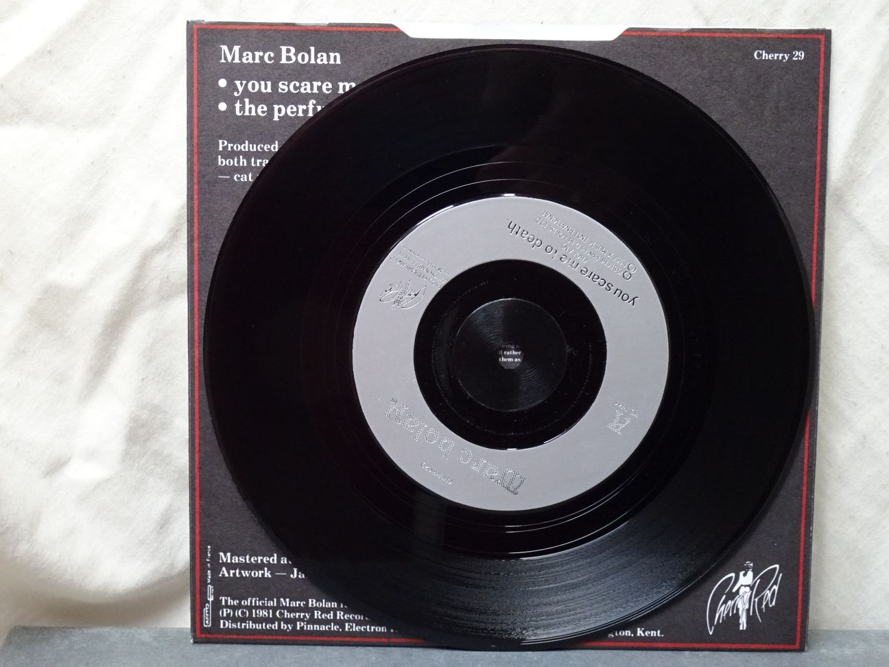 Marc Bolan: You Scare me to Death UK 1981 7" - Image 4