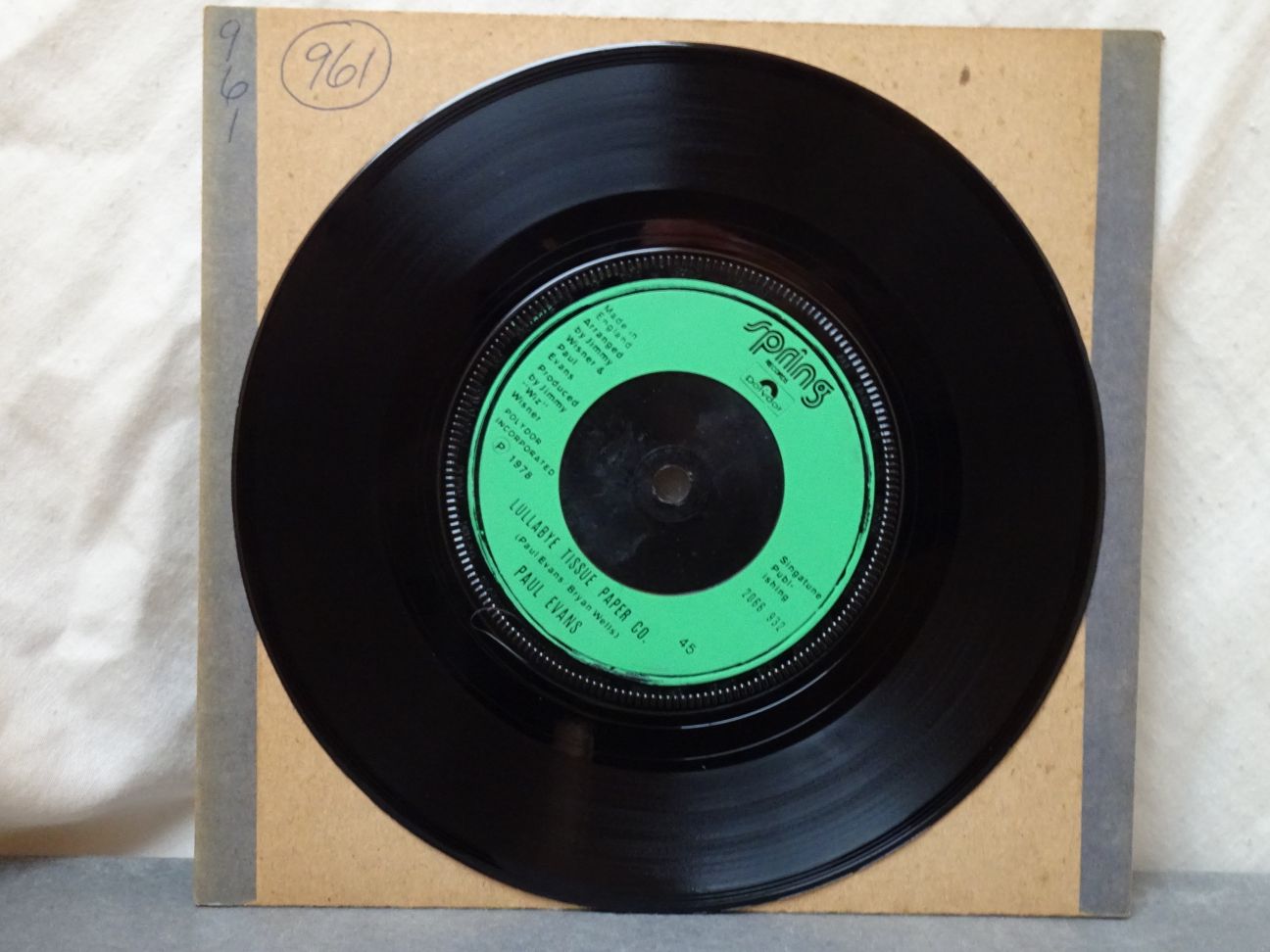 Paul Evans Hello this is Joannie EX+ UK 1978 7"