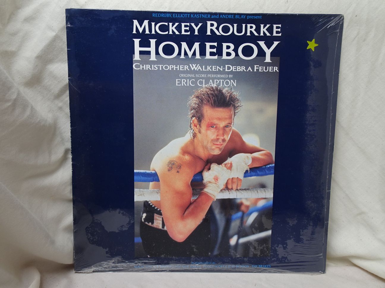 Various (Eric Clapton etc): Homeboy Soundtrack UK 1989 STILL SEALED LP - Image 2