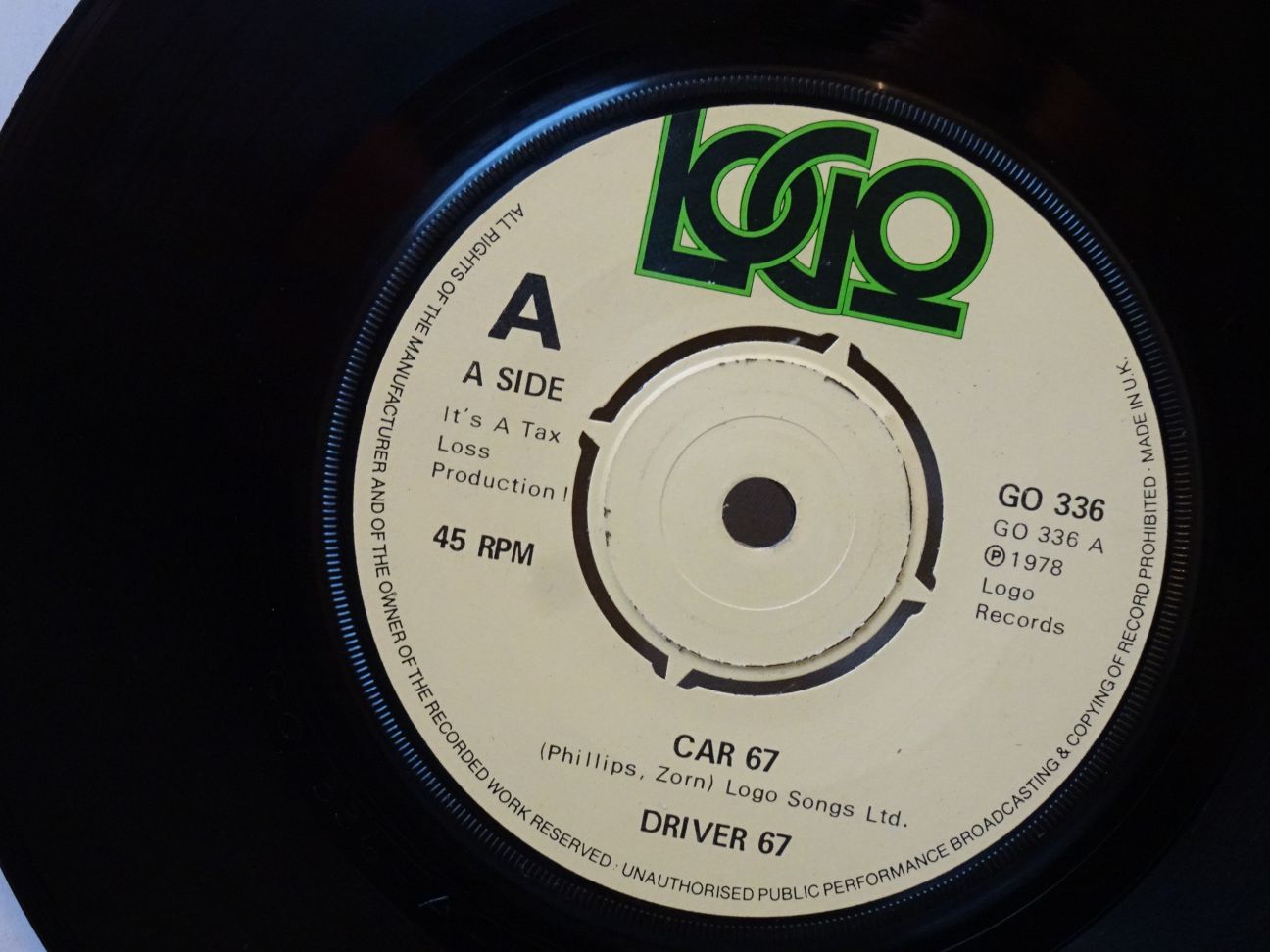 Driver 67: Car 7 1978 7"