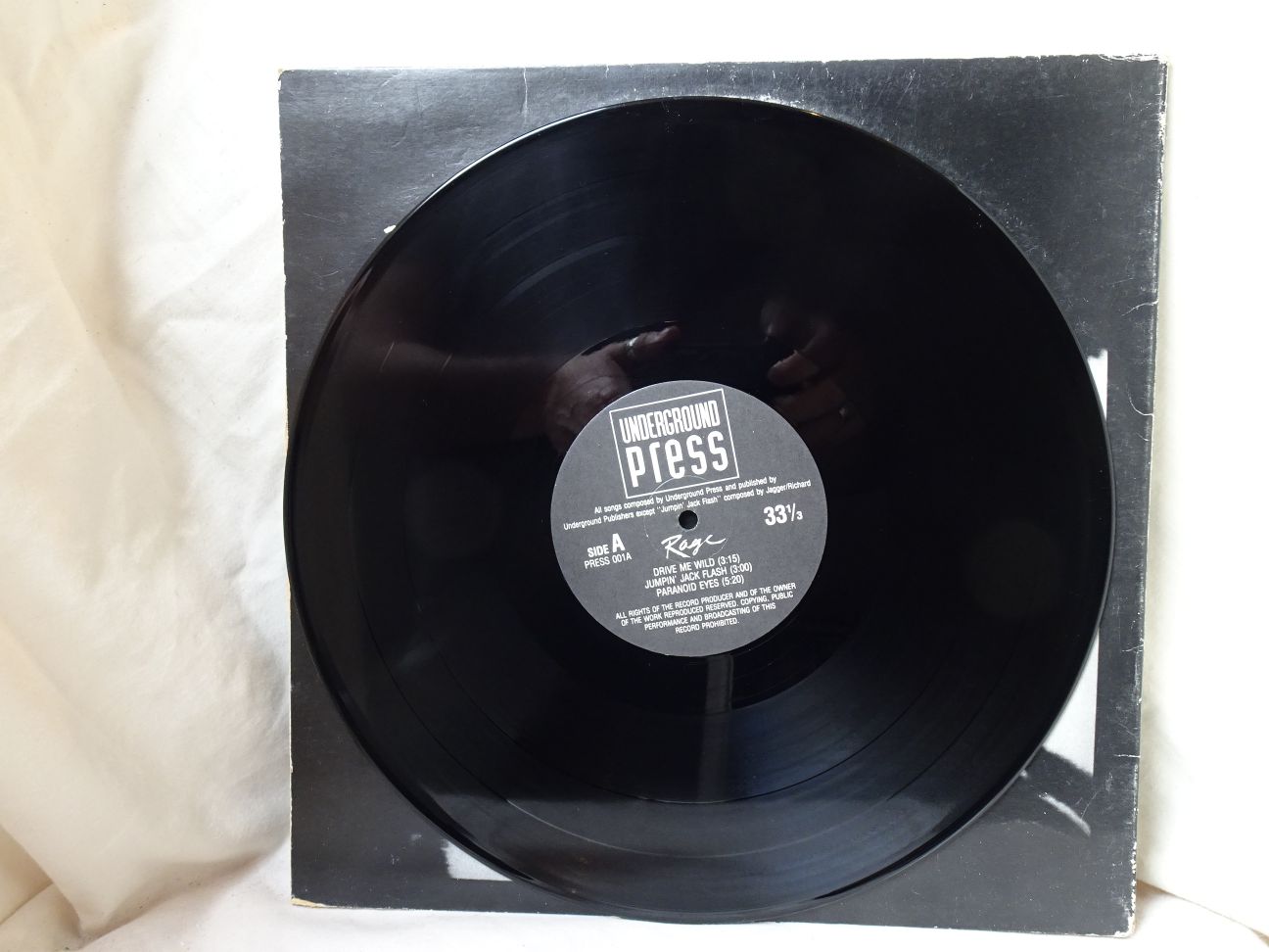Underground Press: Rage South African EX 1990 12" - Image 3