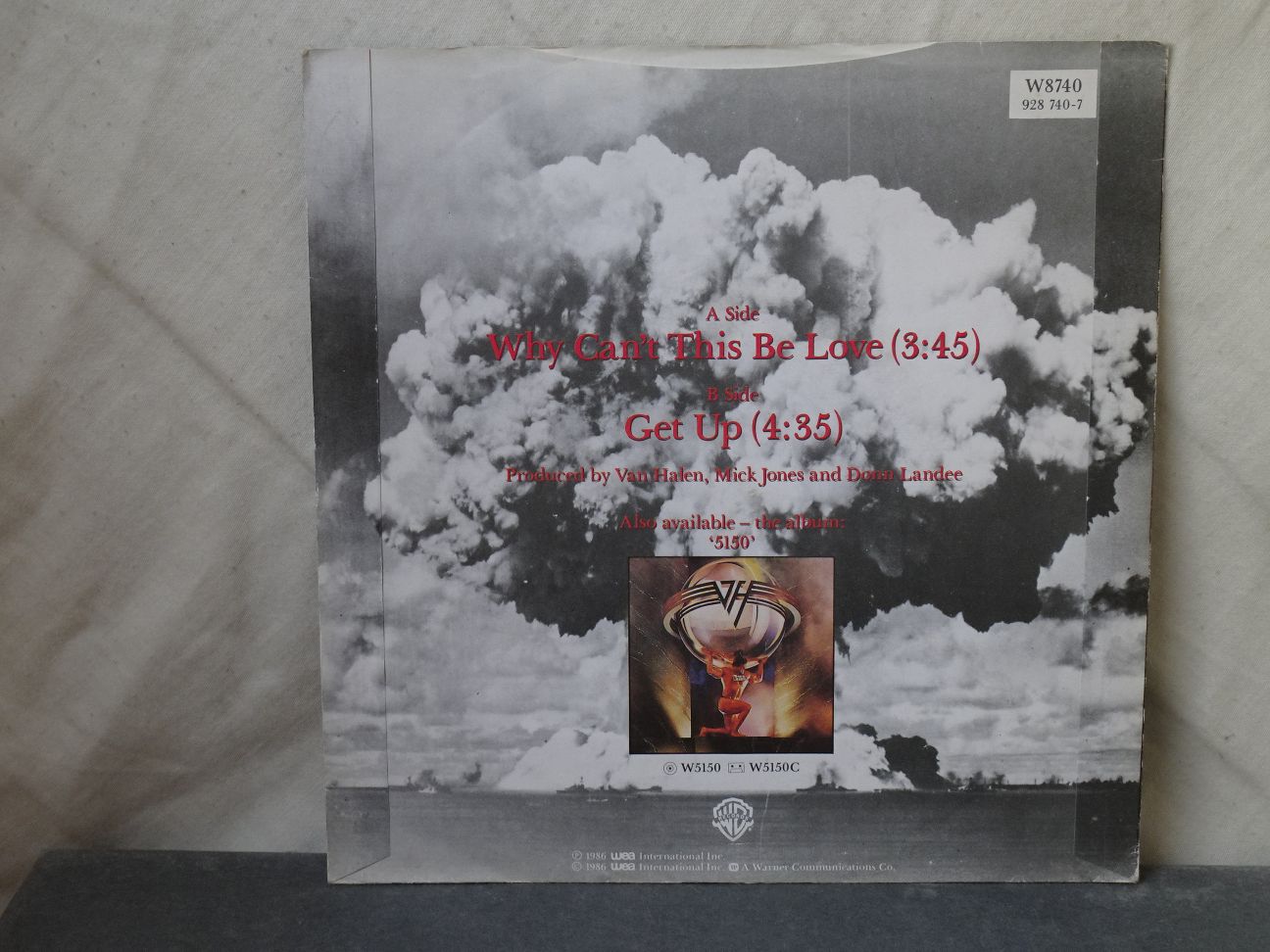 Van Halen: Why Can't This Be Love 1986 EX 7" - Image 4