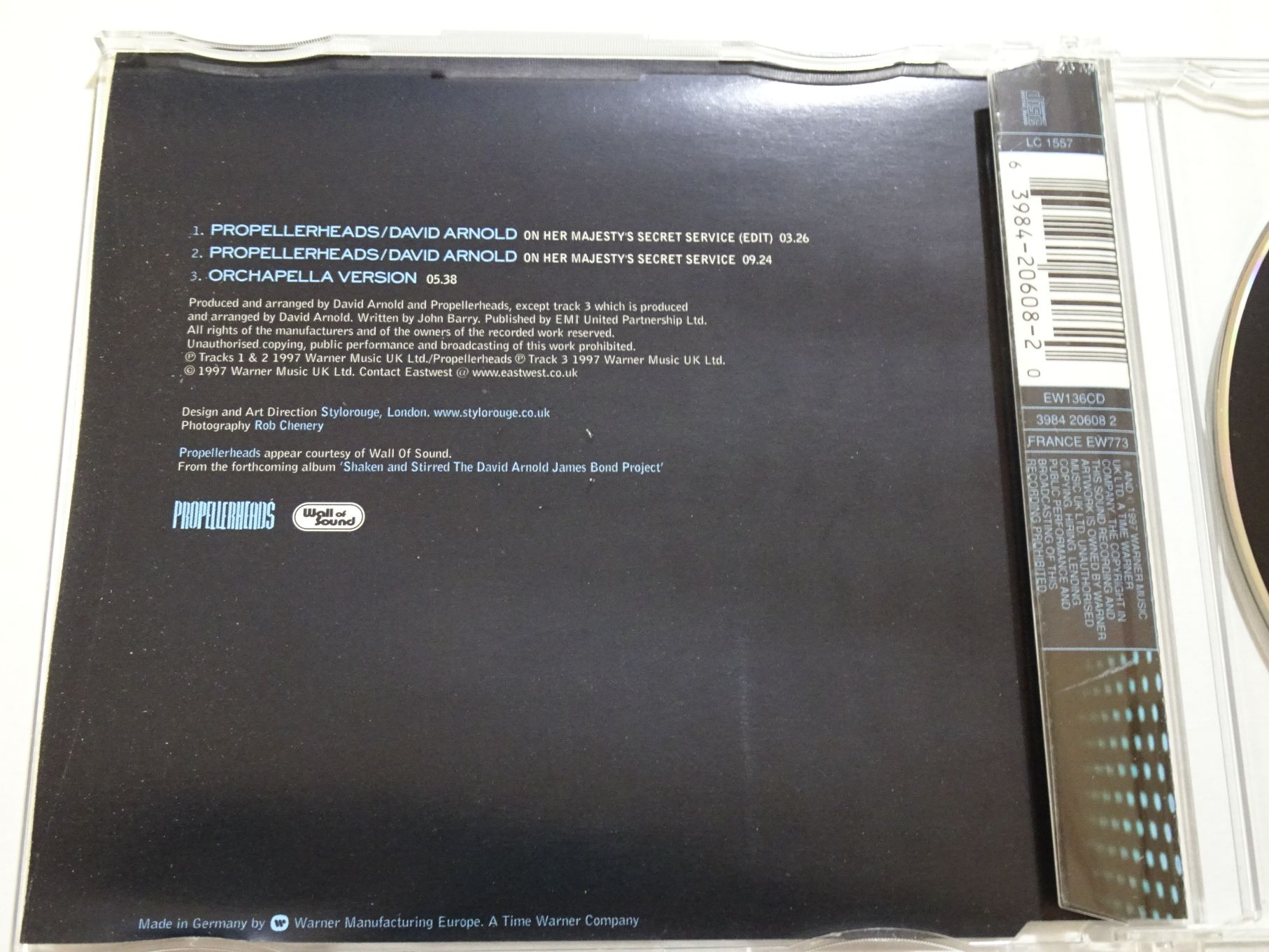 Propellerheads / David Arnold On Her Majesty's Secret Service Rare CD