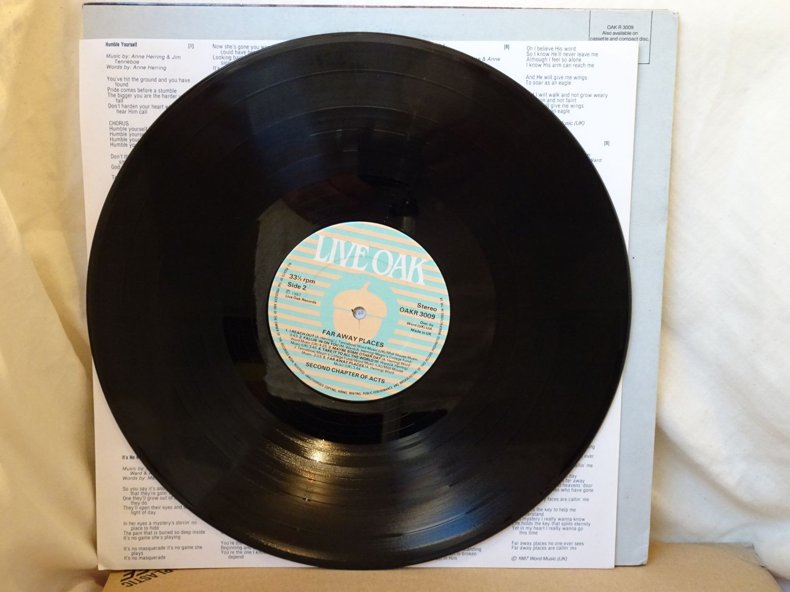 2nd Chapter Of Acts: Far Away Places 1987 NEAR MINT LP - Image 2