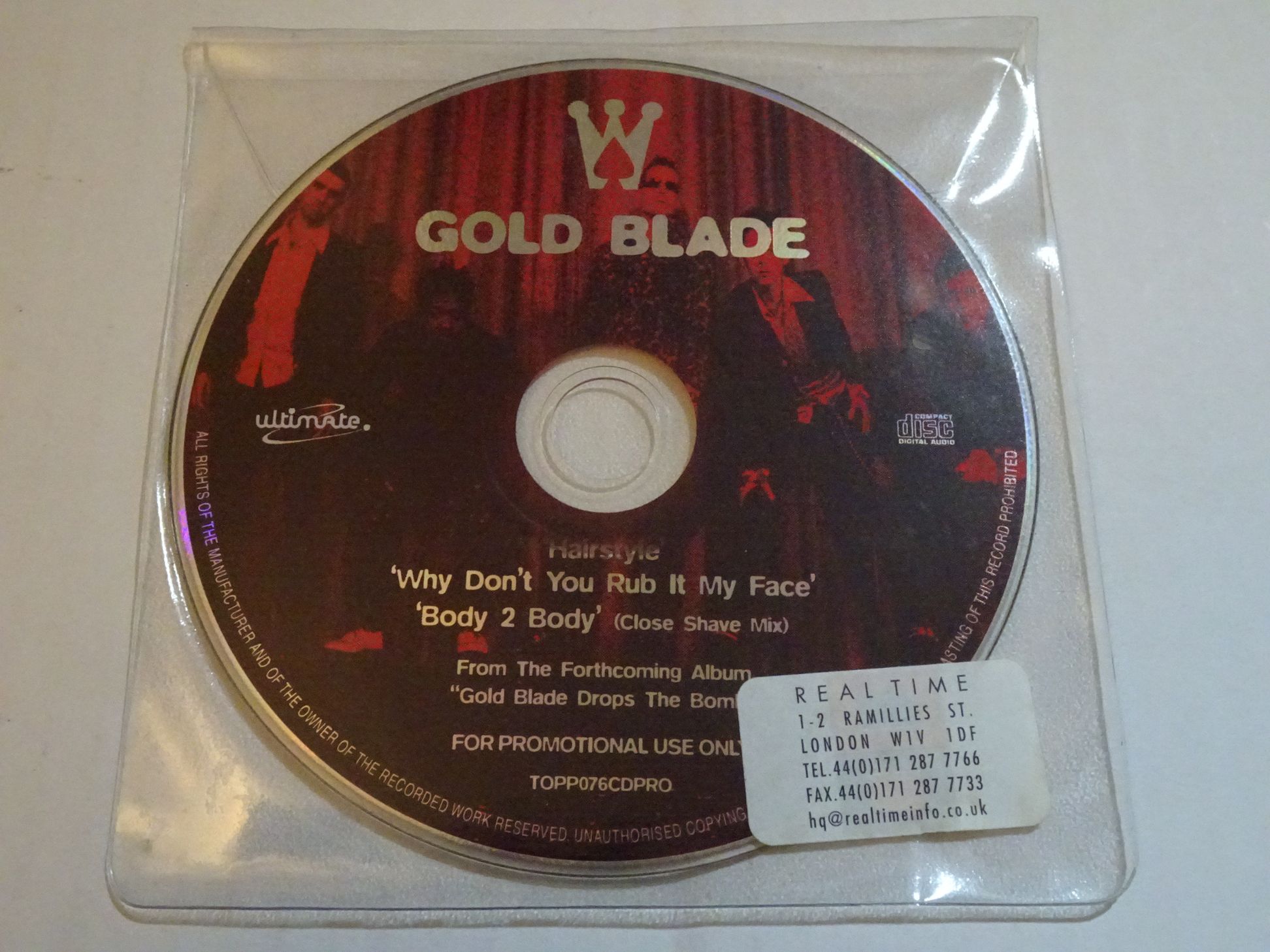 Gold Blade: Hairstyle Promo CD Single