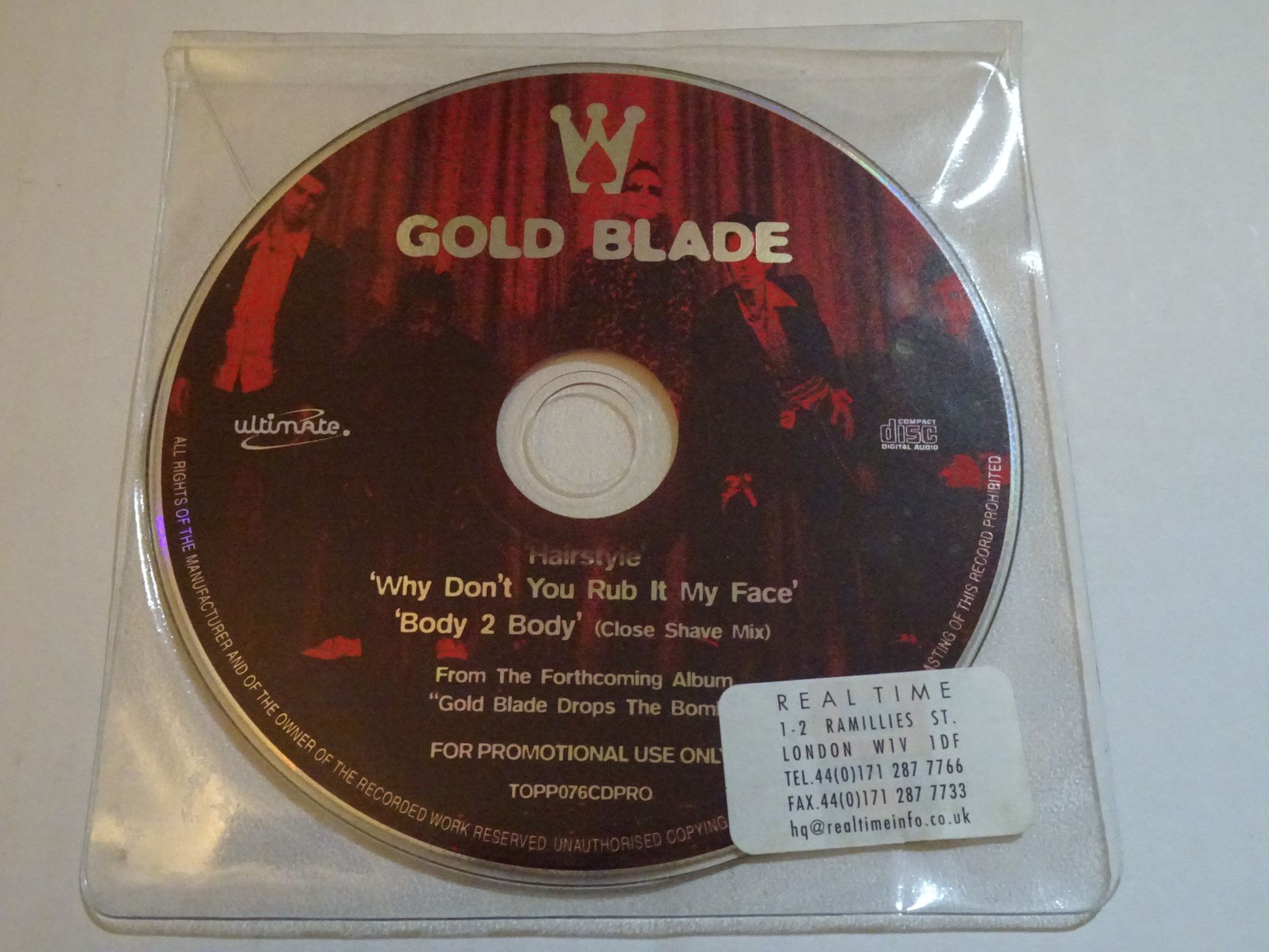 Gold Blade: Hairstyle Promo CD Single - Image 3