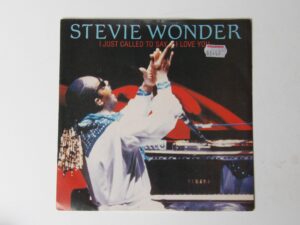 Stevie Wonder:  I just Called to Say I Love You  EX  7"  PAPER LABEL